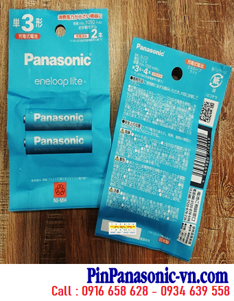 Panasonic EneloopLite BK-3LCD/2H Pin sạc AA1050mAh 1.2v /Nội địa Nhật-vỉ pin chữ Nhật (Vỉ 2viên)